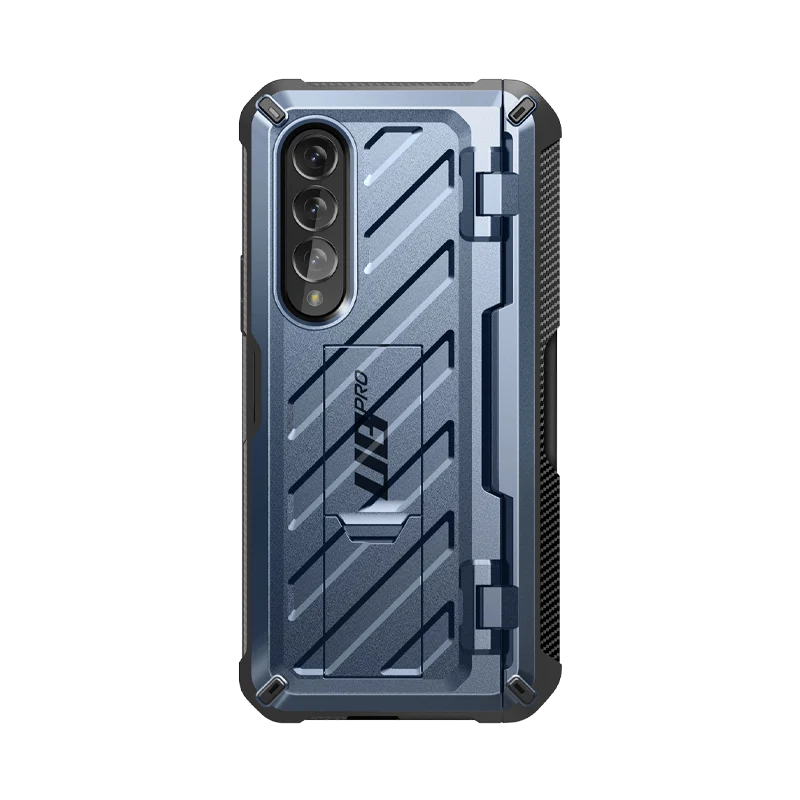 Galaxy Z Fold4 Unicorn Beetle PRO Rugged Case with S-Pen Holder-Metallic Blue