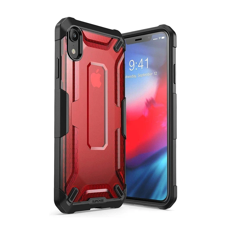 iPhone XR Unicorn Beetle Hybrid Bumper Case-Red