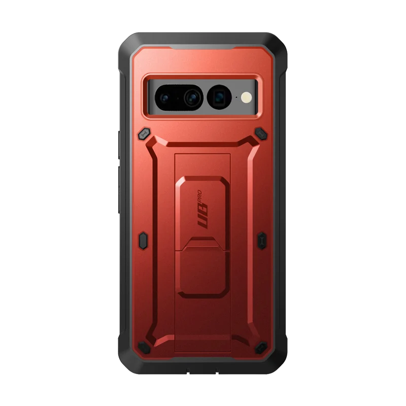 Google Pixel 7 Pro Unicorn Beetle PRO Rugged Holster Case(open box)-Metallic Red