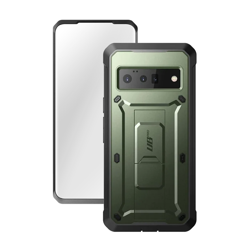 Google Pixel 6 Pro Unicorn Beetle PRO Rugged Holster Case-Dark Green
