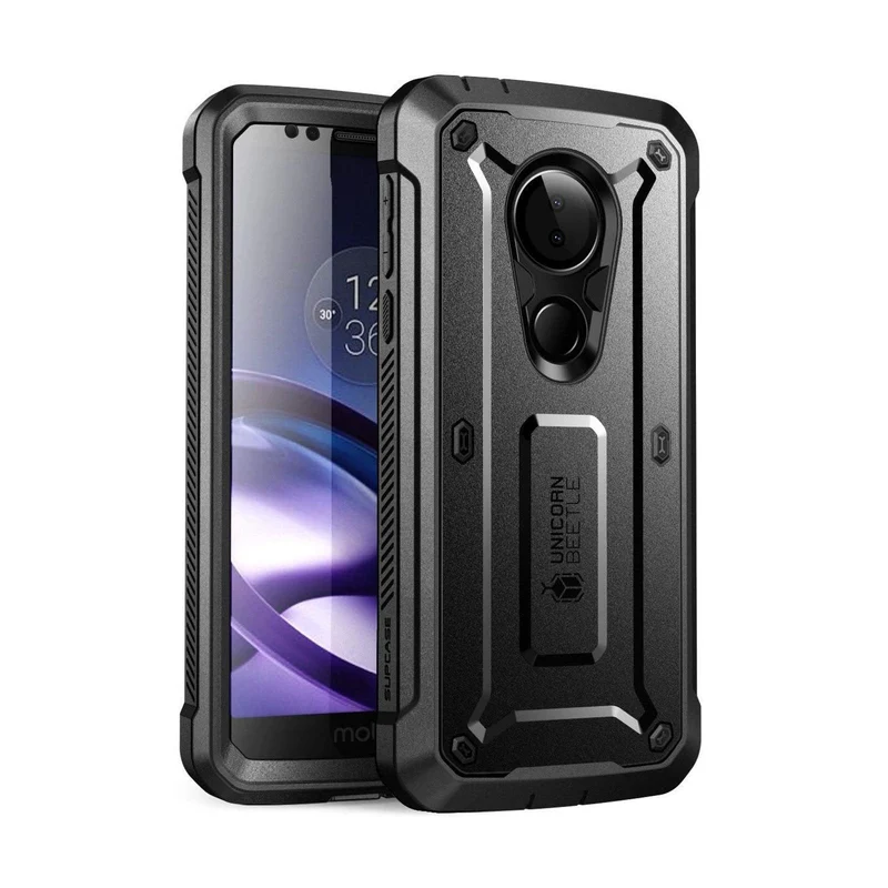 Moto G6 Play Unicorn Beetle Pro Rugged Case with Holster(open box)-Black