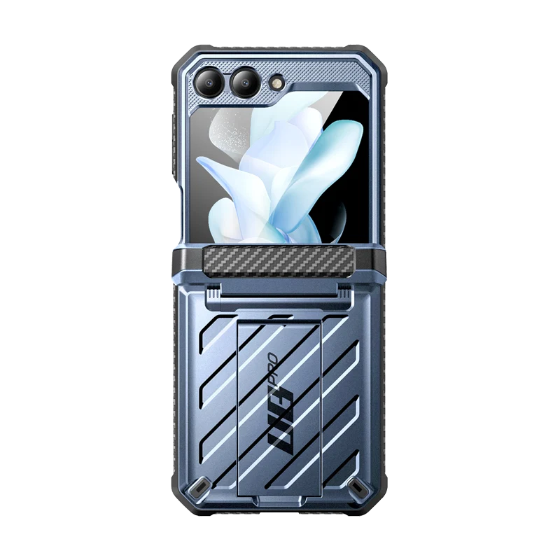 Galaxy Z Flip5 Unicorn Beetle PRO Rugged Case with Belt Clip-Metallic Blue