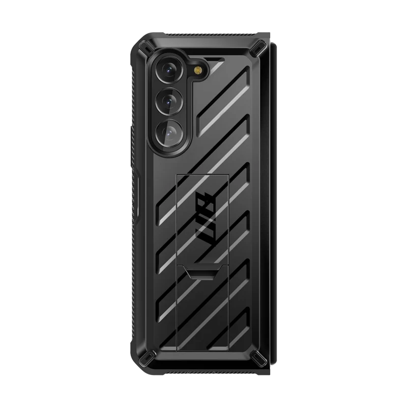 Galaxy Z Fold5 Unicorn Beetle Kickstand Case with Screen Protector-Black