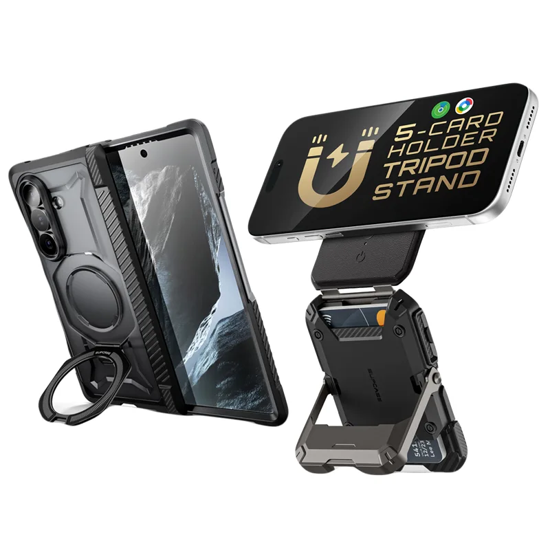 Bundle Sale - Galaxy Z Fold8 Ultra UB Grip Series & Trackable Magflip Magnetic Wallet with Stand
