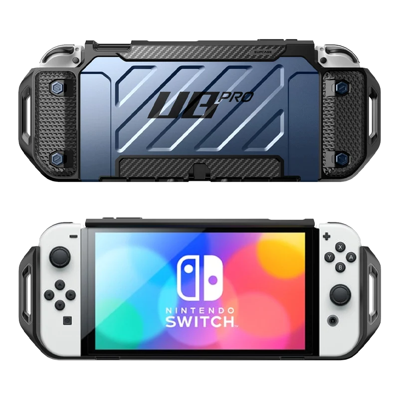 Nintendo Switch OLED Unicorn Beetle PRO Dockable Grip Case-Metallic Blue