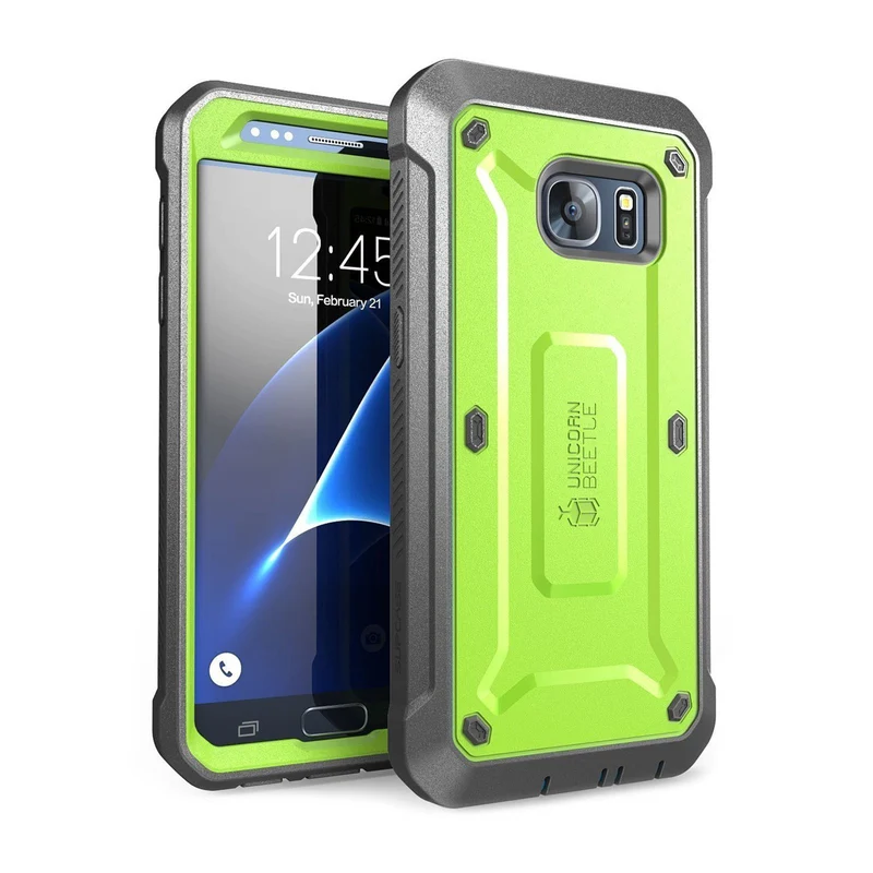 Galaxy S7 Unicorn Beetle Pro Full Body Rugged Holster Case(open box)-Green