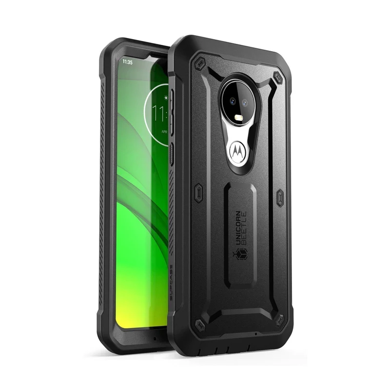 Moto G7 / Moto G7 Plus Unicorn Beetle Pro Rugged Full-Body Case with Screen Protector-Black