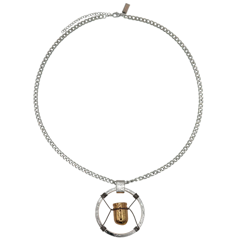 Fanattik Cyberpunk 2077 V's Bullet Necklace Precious Metal Variant