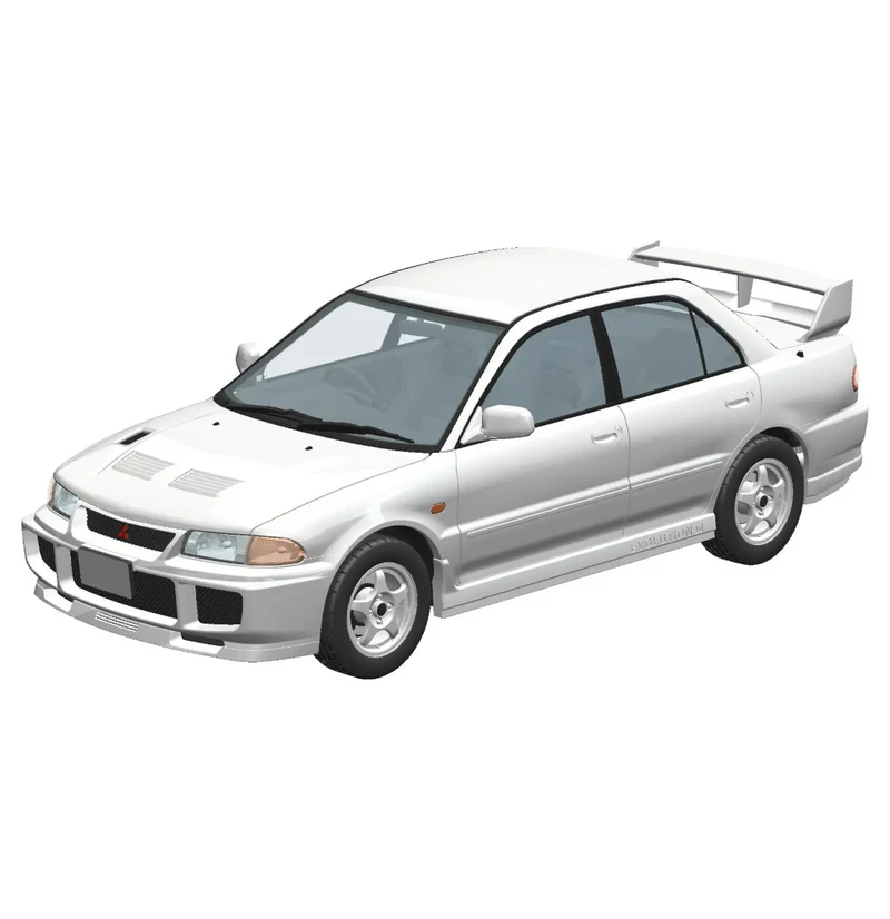 Aoshima 1/24 SNAP CE9A Lancer GSR Evolution III 1995 (Scotia White)