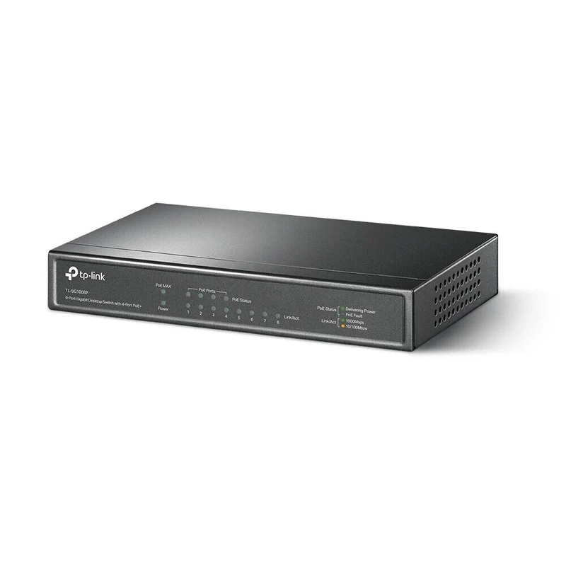 TP-Link TL-SF1008P 8 Ports Rack Mountable Gigabit Ethernet Switch