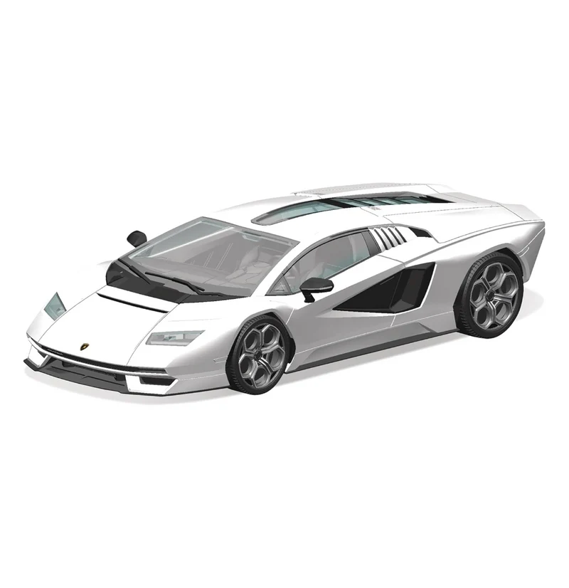 Aoshima 1/32 Snap Lamborghini Countach Lpi 800-4 (White)