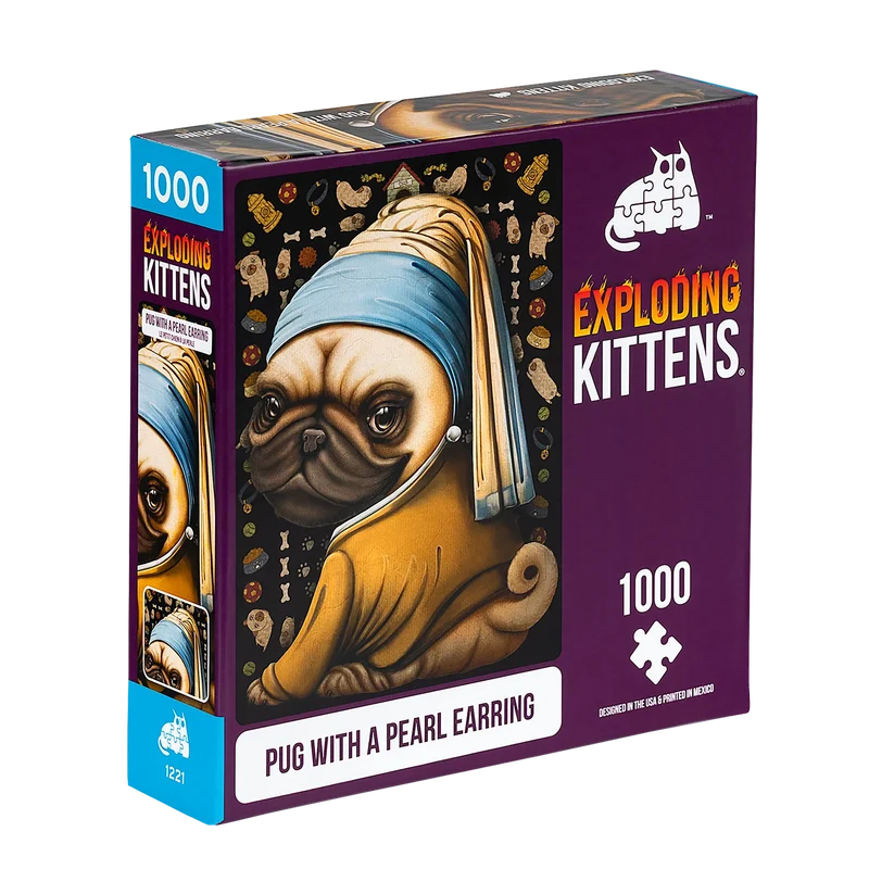 1000pc Pug with a Pearl Earring Puzzle
