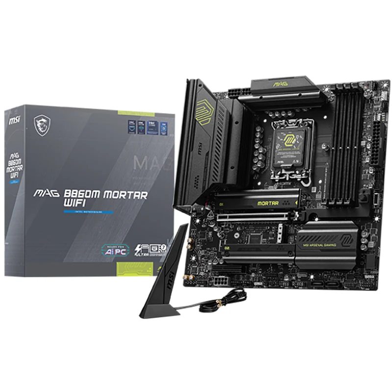 MSI MAG B860M Mortar WiFi LGA 1851 mATX Motherboard