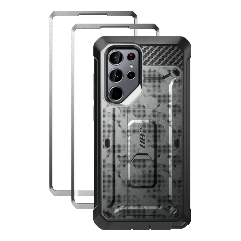 Galaxy S22 Ultra Unicorn Beetle PRO Screen Protector Case-Gray Camo