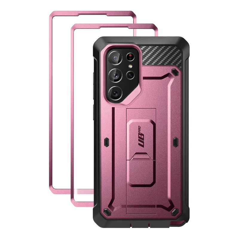 Galaxy S22 Ultra Unicorn Beetle PRO Screen Protector Case-Burgundy