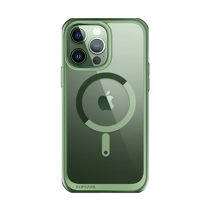 iPhone 13 Pro Max 6.7 inch Unicorn Beetle MAG Slim Clear MagSafe Case-Green