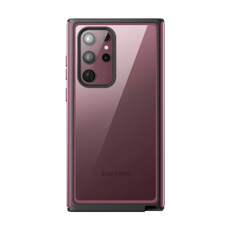 Galaxy S22 Ultra Unicorn Beetle EDGE XT Bumper Case-Burgundy