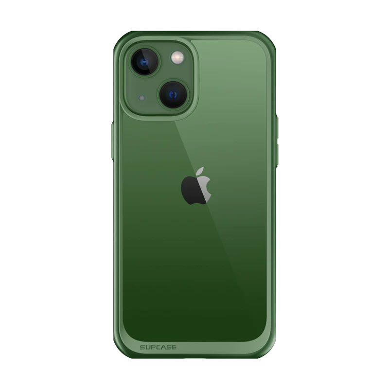 iPhone 13 6.1 inch Unicorn Beetle Style Slim Clear Case-Green