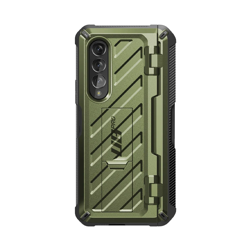 Galaxy Z Fold3 Unicorn Beetle PRO Rugged Case with S-Pen Holder-Dark Green
