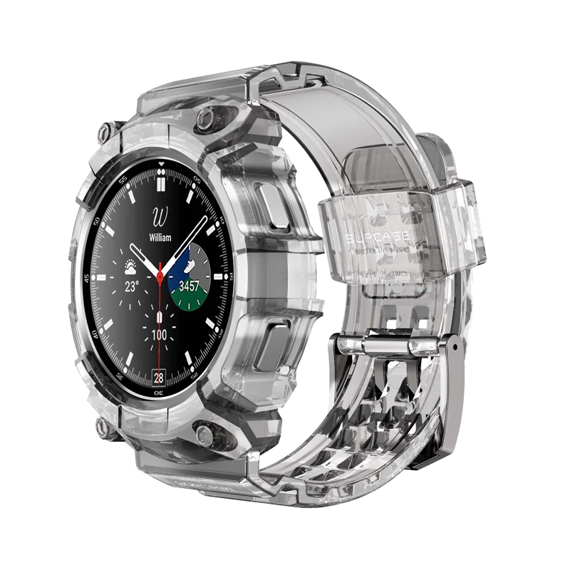 Galaxy Watch4 46mm Unicorn Beetle PRO Wristband Case-Clear