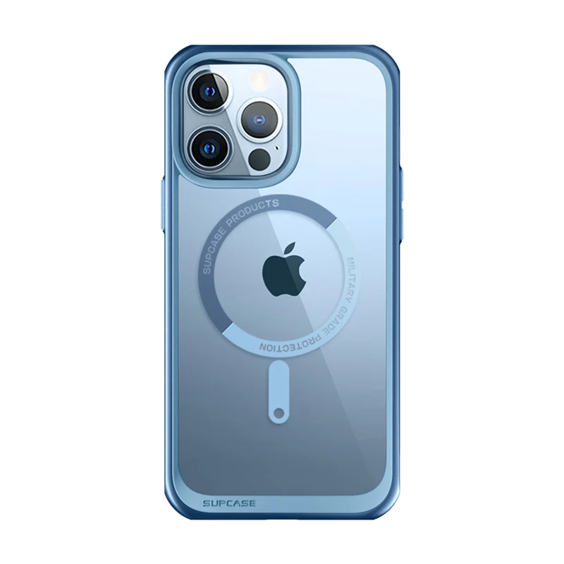 iPhone 13 Pro 6.1 inch Unicorn Beetle MAG Slim Clear MagSafe Case-Blue