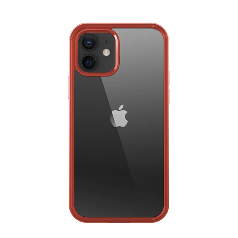 iPhone 11 6.1 inch Unicorn Beetle Edge Clear Bumper Case-Metallic Red