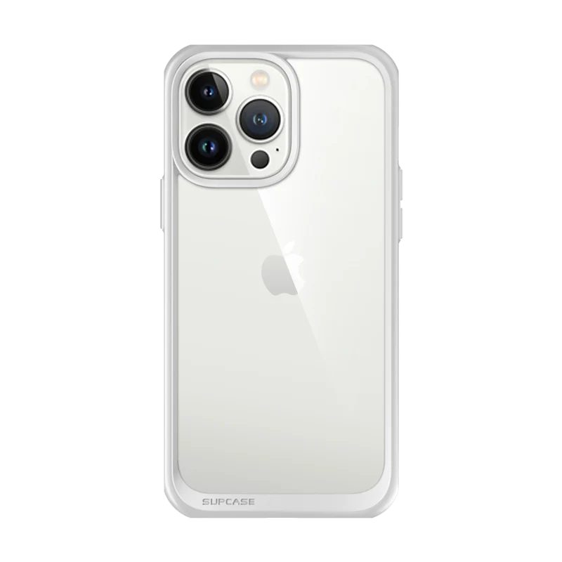 iPhone 13 Pro 6.1 inch Unicorn Beetle Style Slim Clear Case-Gray