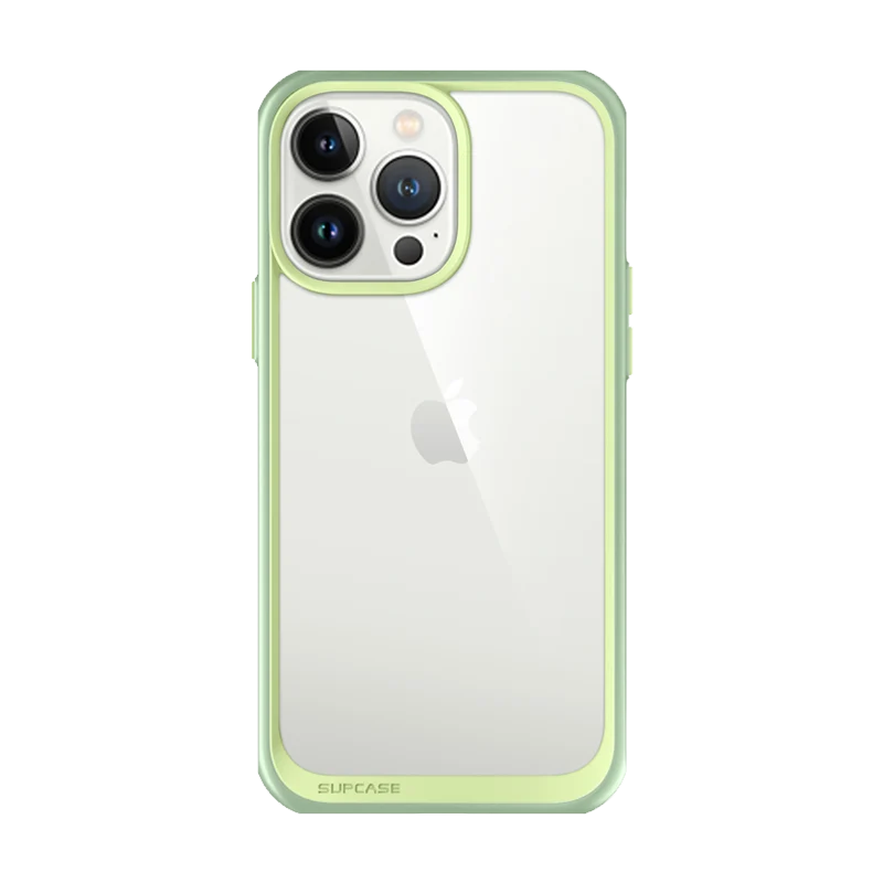 iPhone 13 Pro Max 6.7 inch Unicorn Beetle Style Slim Clear Case-Mint Green