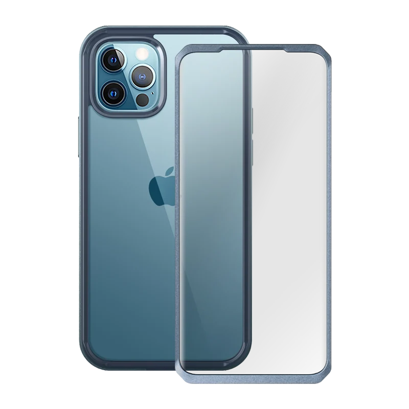 iPhone 13 Pro 6.1 inch Unicorn Beetle Edge with Screen Protector Clear Case-Blue