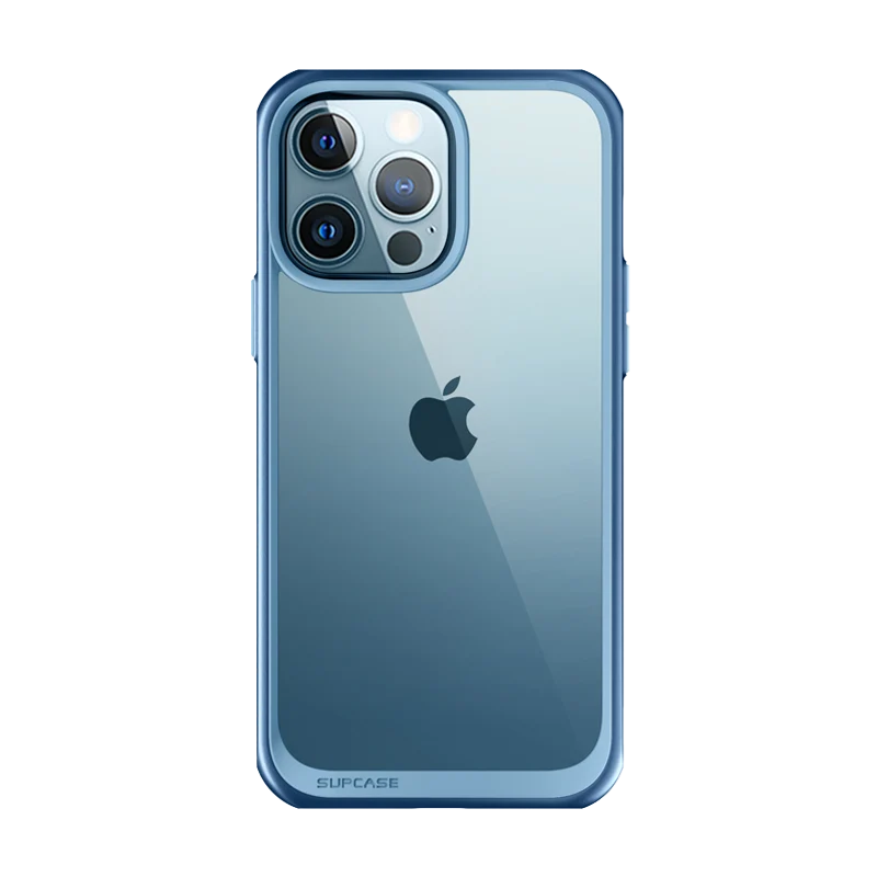iPhone 13 Pro Max 6.7 inch Unicorn Beetle Style Slim Clear Case-Blue
