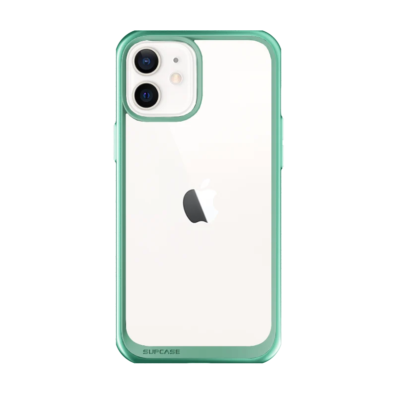 iPhone 12 mini 5.4 inch Unicorn Beetle Style Slim Clear Case-Green
