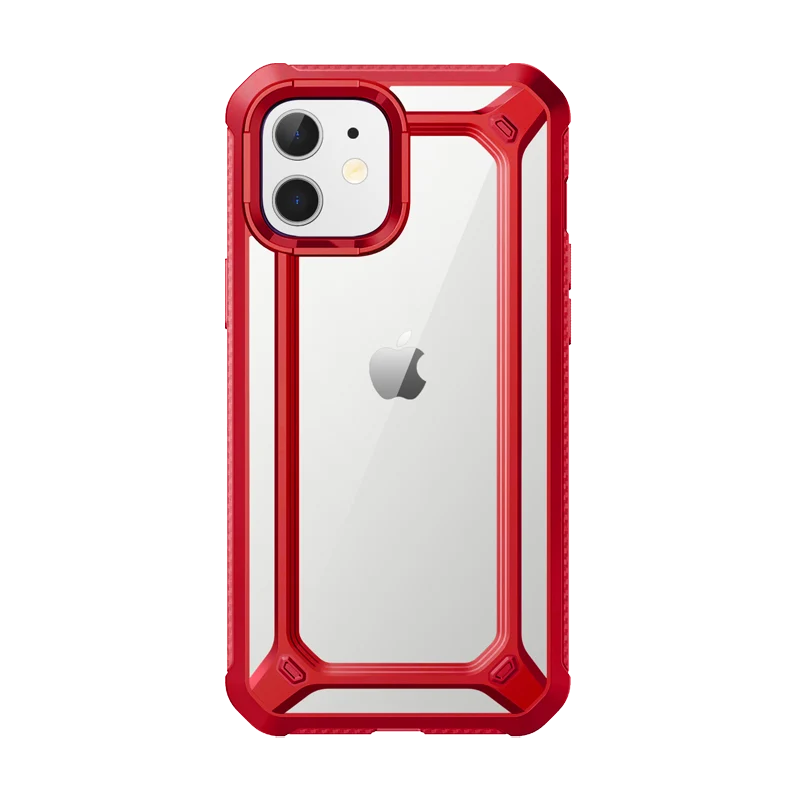iPhone 12 mini 5.4 inch Unicorn Beetle Exo Clear Case-Red