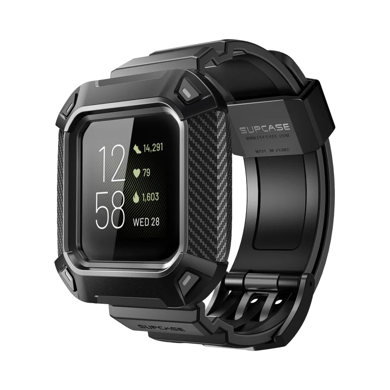 Fitbit Versa 3 Unicorn Beetle Pro Rugged Case-Black