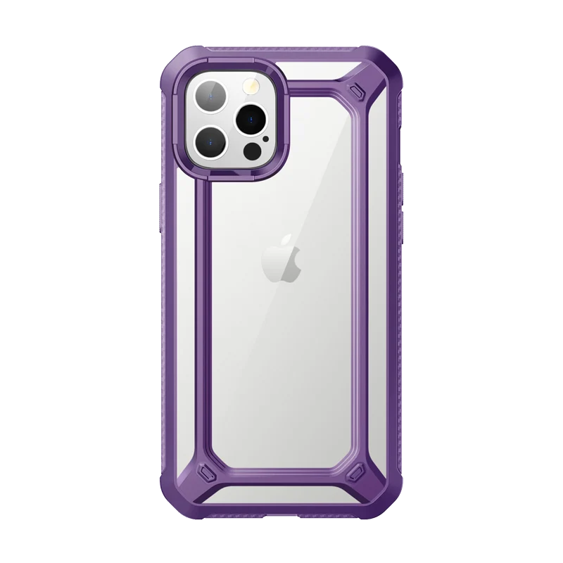 iPhone 12 Pro 6.1 inch Unicorn Beetle Exo Clear Case-Purple