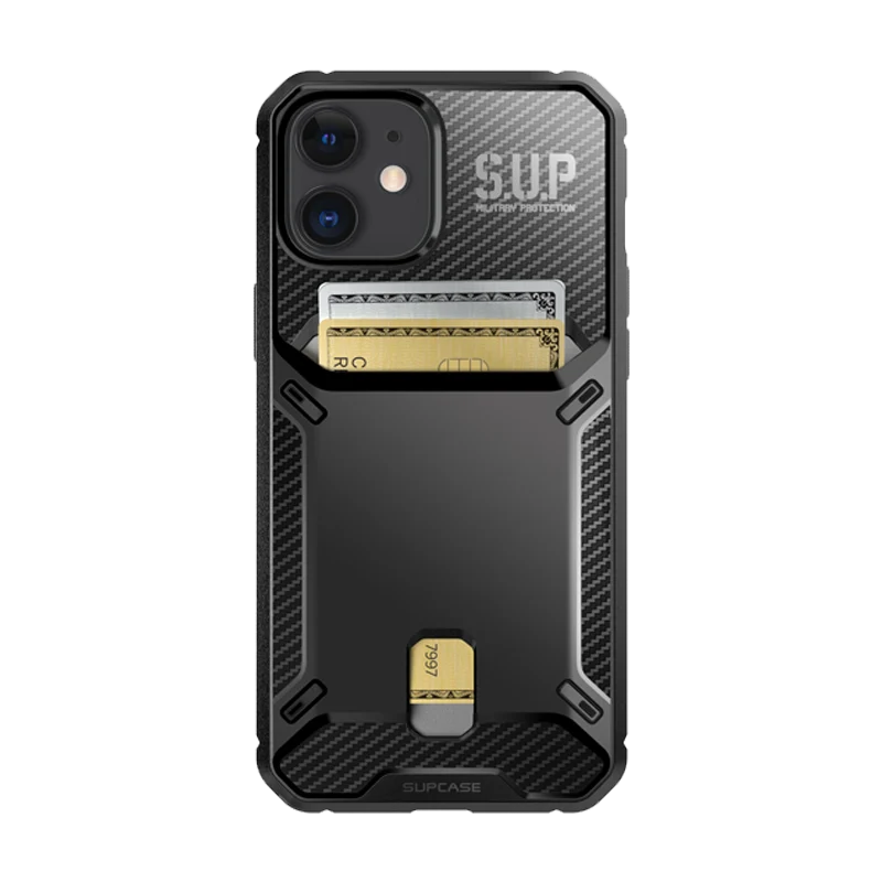 iPhone 12 mini 5.4 inch Unicorn Beetle Vault Wallet Case-Black