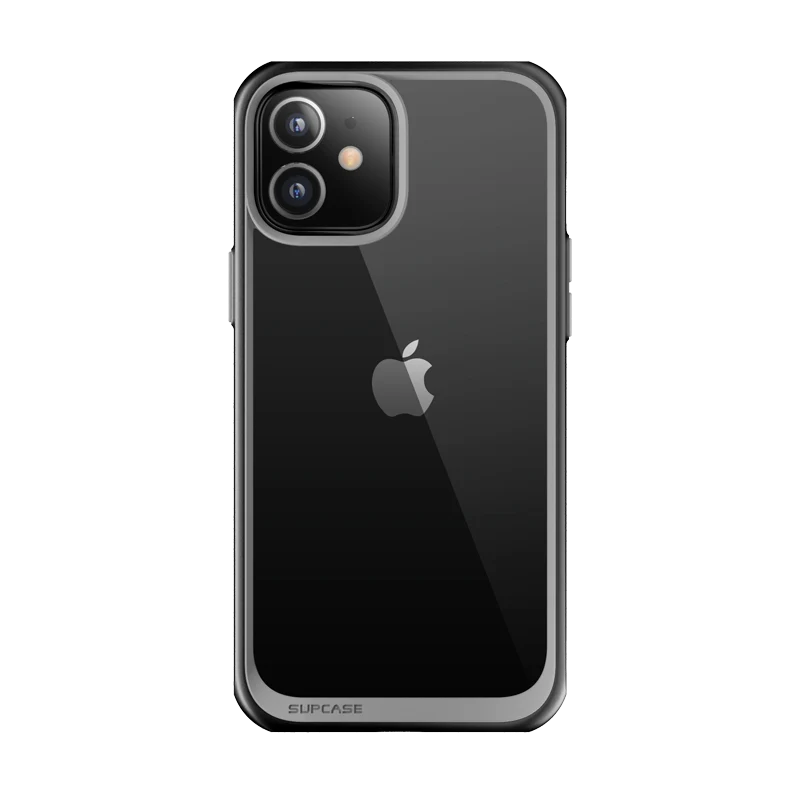 iPhone 12 mini 5.4 inch Unicorn Beetle Style Slim Clear Case-Black
