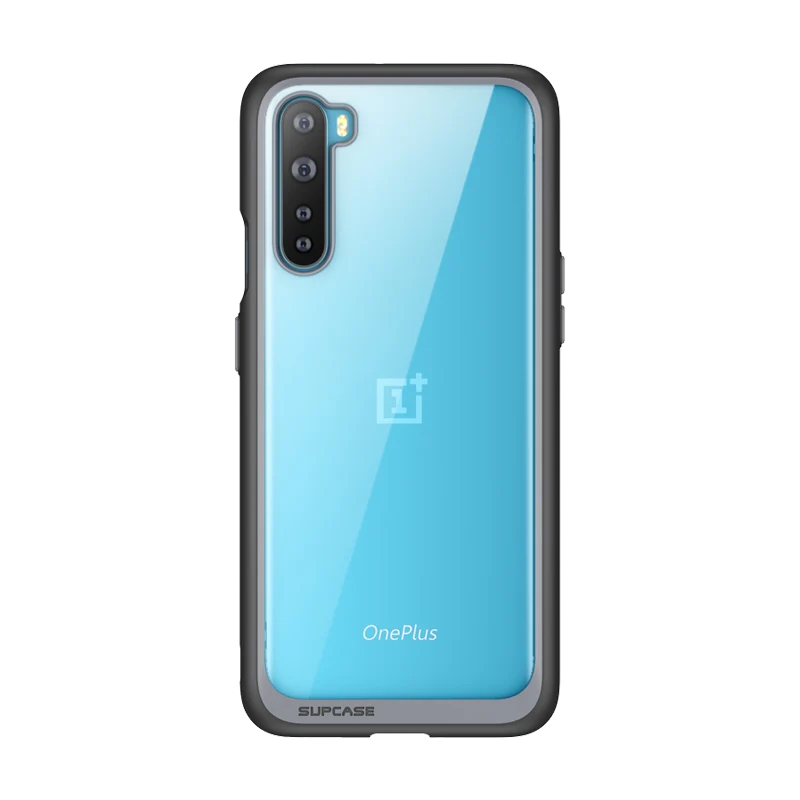 OnePlus Nord Unicorn Beetle Style Clear Bumper Case-Black