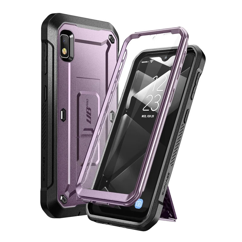 Galaxy A10e Unicorn Beetle Pro Rugged Holster Case-Metallic Purple