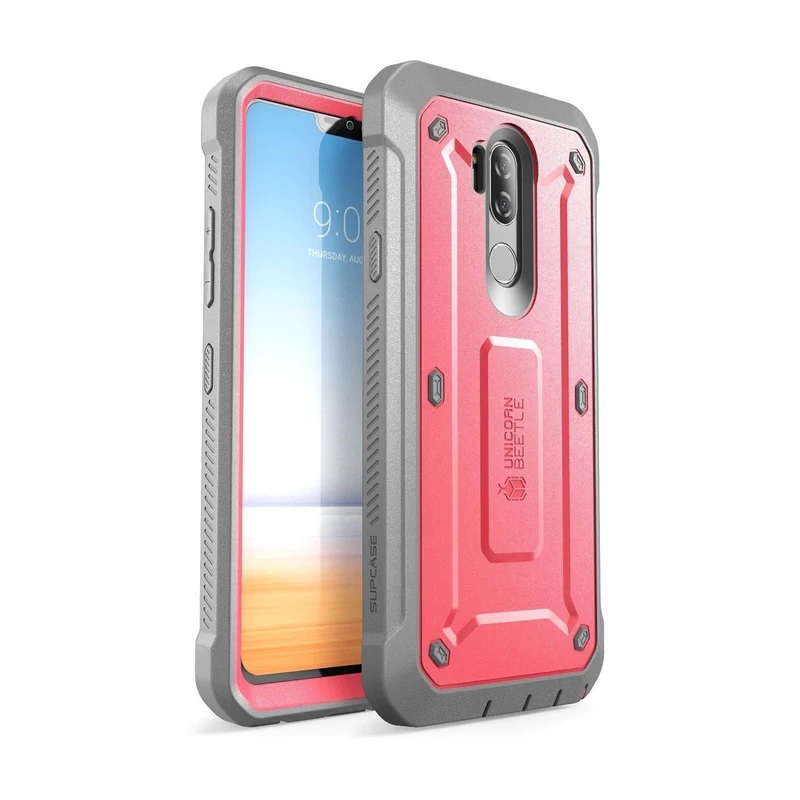 LG G7 ThinQ Unicorn Beetle Pro Rugged Holster Case-Pink