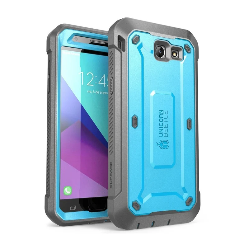 Galaxy J7 (2017) Unicorn Beetle Pro Full Body Rugged Holster Case-Blue