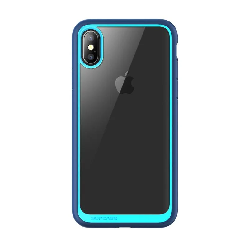 iPhone X / XS Unicorn Beetle Style Slim Clear Case-Navy