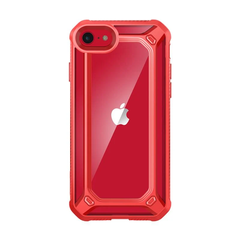iPhone SE Unicorn Beetle Exo Clear Case-Red