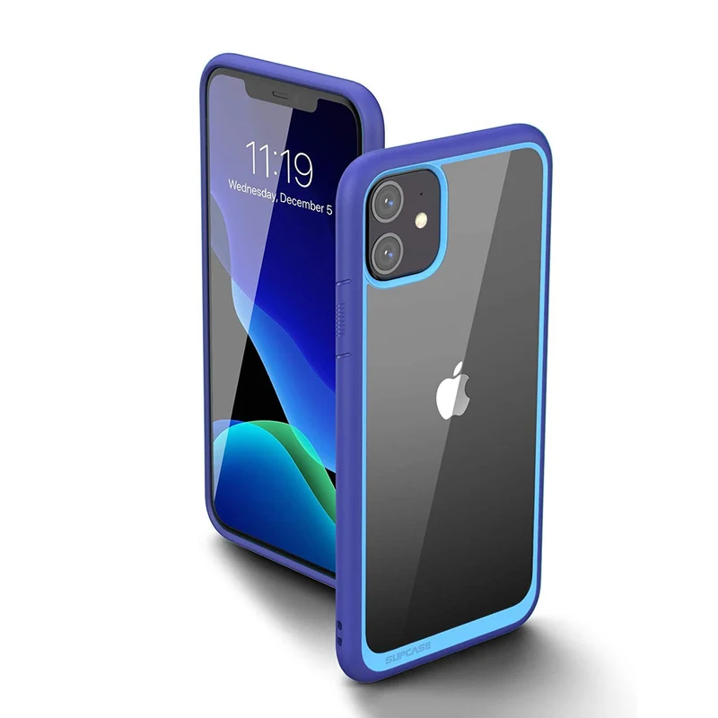 iPhone 11 6.1 inch Unicorn Beetle Style Slim Clear Case-Navy