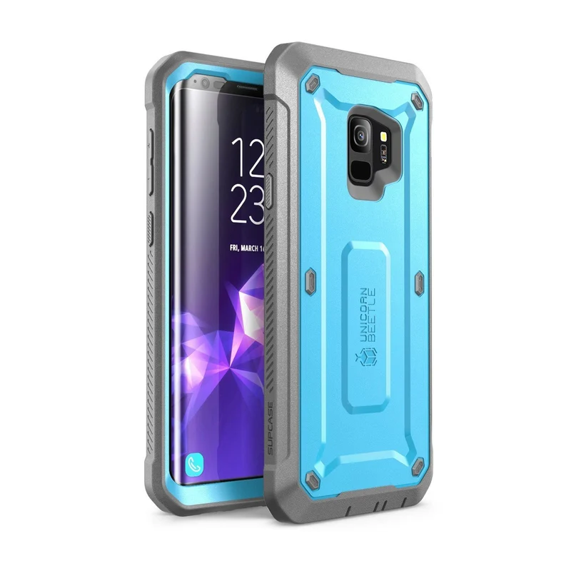 Galaxy S9 Unicorn Beetle Pro Full Body Rugged Holster Case-Blue