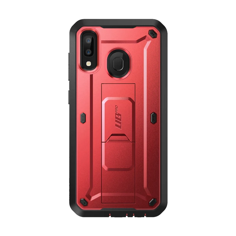 Galaxy A20 / A30 Unicorn Beetle Pro Rugged Holster Case-Metallic Red