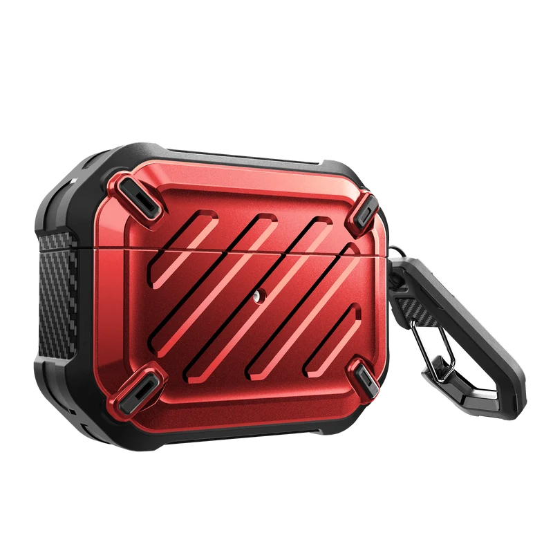 Apple AirPods Pro Unicorn Beetle Pro Rugged Case-Metallic Red