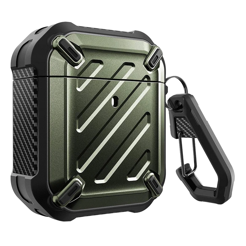 Apple AirPods 1 & 2 Unicorn Beetle Pro Rugged Case-Dark Green