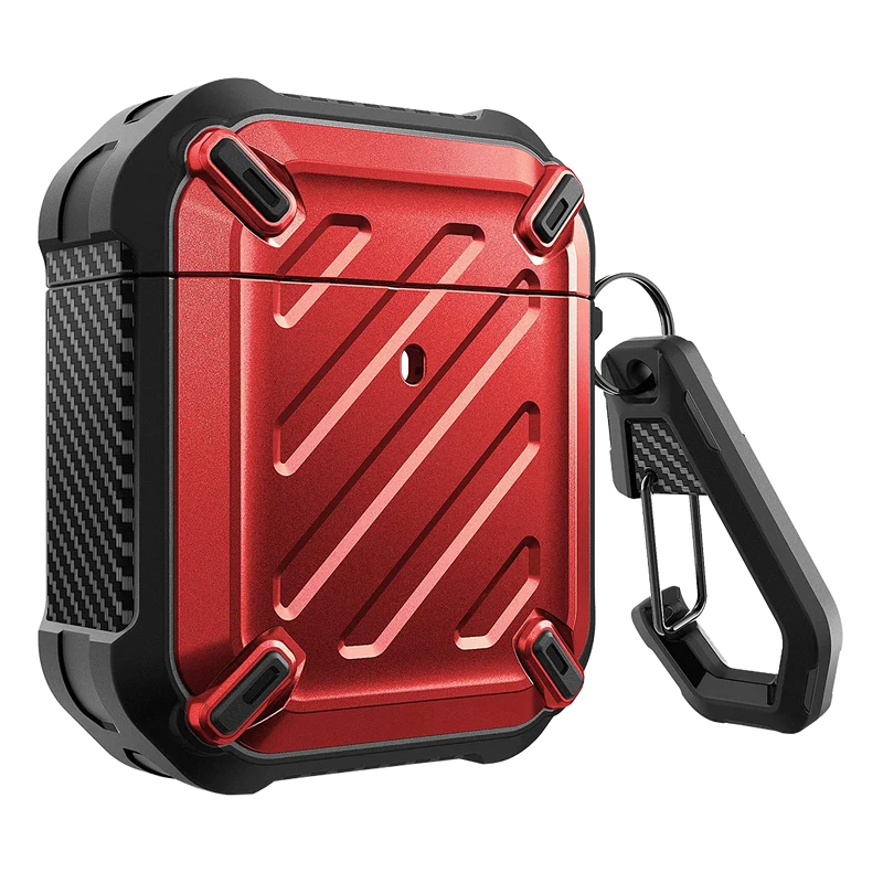 Apple AirPods 1 & 2 Unicorn Beetle Pro Rugged Case-Metallic Red