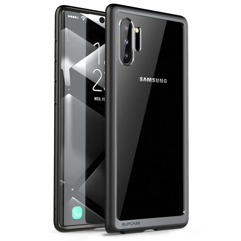 Galaxy Note10 Unicorn Beetle Style Clear Case-Black