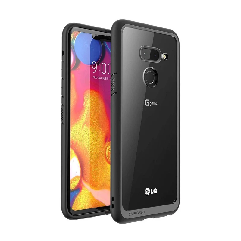 LG G8 ThinQ Unicorn Beetle Style Slim Clear Case-Black